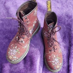 Rare Retired Dr. Marten Floral Castel Boots